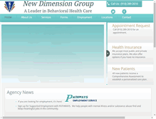 Tablet Screenshot of newdimensiongroup.org